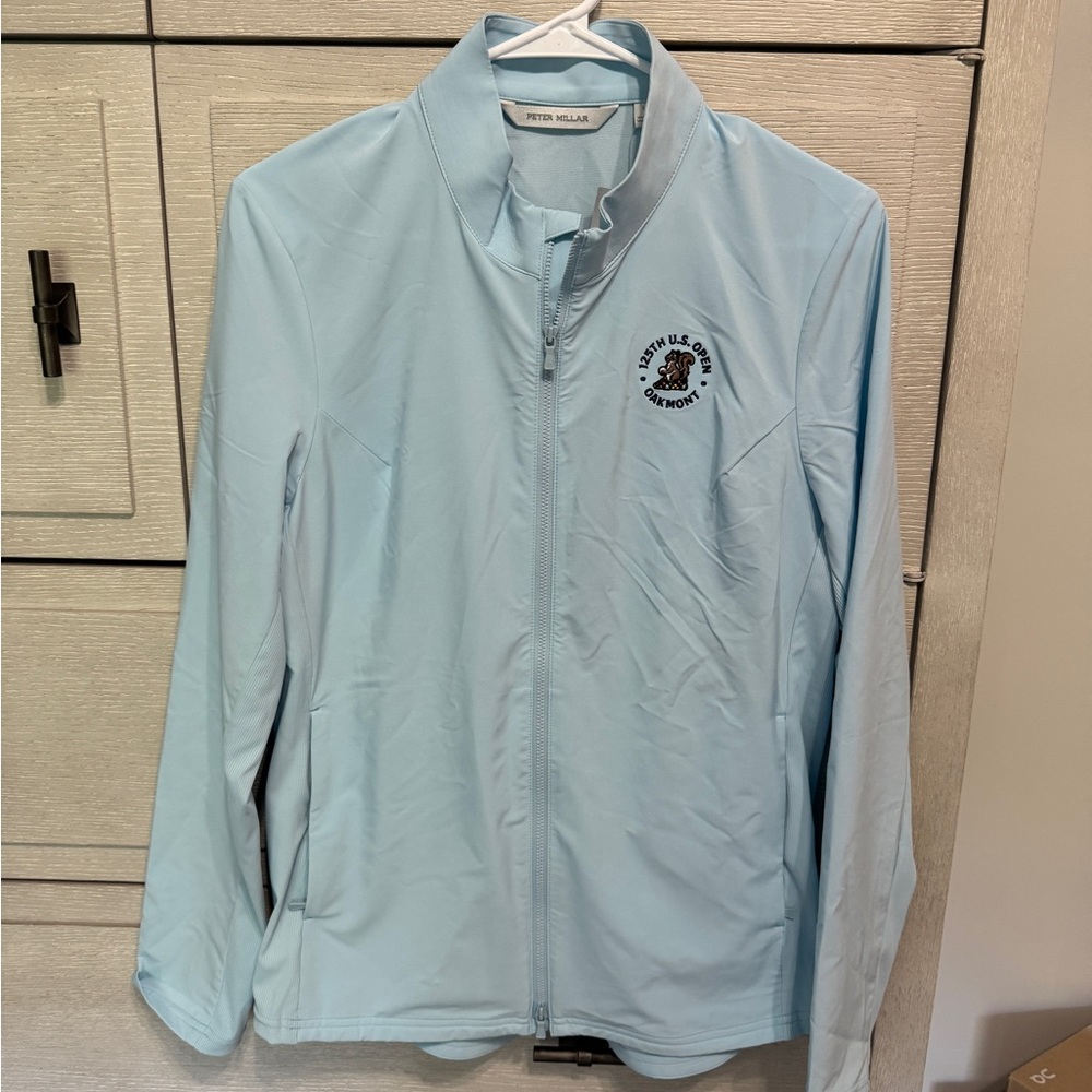 U.S. Open Women’s Peter Millar Sky Blue Full-Zip Jacket